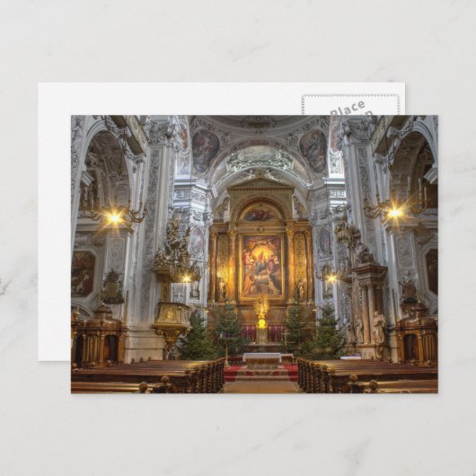 Dominikanische Kirche Wien Österreich Postkarte (Vorne/Hinten)