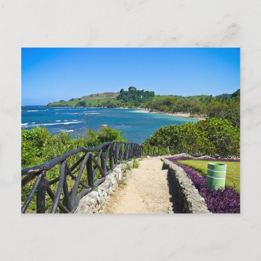 Dominikanische Küste Postkarte (Vorderseite)