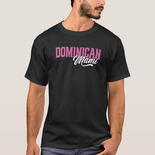 Dominikanische Mami Latina Mami Spanische Mutter E T-Shirt (Vorderseite)