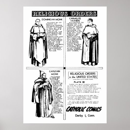 Dominikanische Mönche Poster (Vorne)