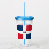 Dominikanische Republik Acryltrinkbecher (Vorderseite)