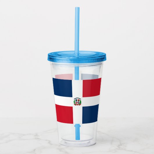 Dominikanische Republik Acryltrinkbecher (Vorderseite)