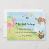 Dominikanische Republik - Aquarellfarbe Save the D Date (Rückseite)