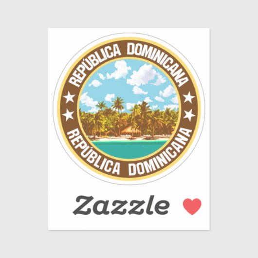 Dominikanische Republik Aufkleber (Blatt)