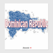 Dominikanische Republik Aufkleber (Blatt)
