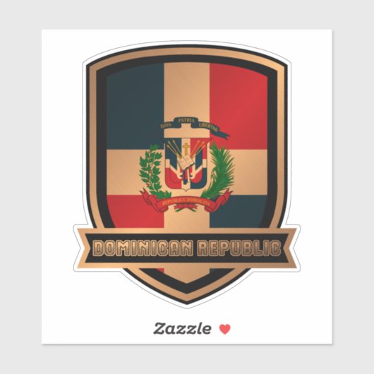 Dominikanische Republik Aufkleber (Blatt)
