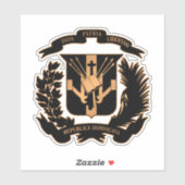 Dominikanische Republik Aufkleber (Blatt)