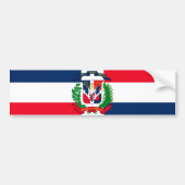 Dominikanische Republik Autoaufkleber (Vorne)