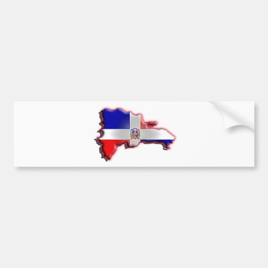 Dominikanische Republik Autoaufkleber (Vorne)