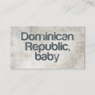 Dominikanische Republik-Baby Visitenkarte