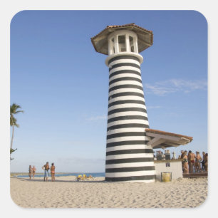 Dominikanische Republik, Bayahibe, Iberostar Hacie Quadratischer Aufkleber