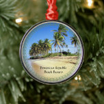 Dominikanische Republik Beach Bavaro Ornament Aus Metall<br><div class="desc">Dominikanische Republik Beach Bavaro, tropisches landschaftliches Foto, Zierschnitt./</div>