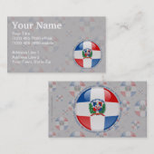 Dominikanische Republik-Blasen-Flagge Visitenkarte (Vorne/Hinten)