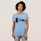 Dominikanische Republik Blume Karte Tropischer Hib T-Shirt (Vorne ganz)