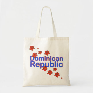 Dominikanische Republik-Blumen-Tasche Tragetasche