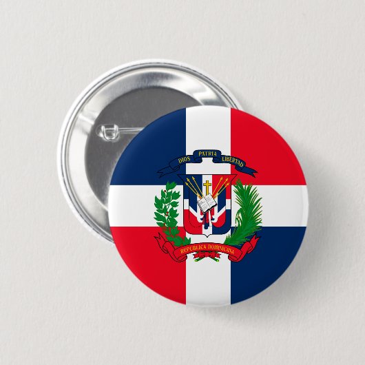 Dominikanische Republik Button (Vorne & Hinten)