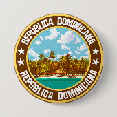 Dominikanische Republik Button (Vorderseite)