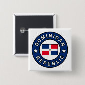 Dominikanische Republik Button (Vorne & Hinten)