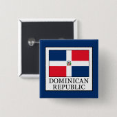 Dominikanische Republik Button (Vorne & Hinten)