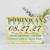 DOMINIKANISCHE REPUBLIK Einladung zum Bestimmungso (Stehend Vorderseite)