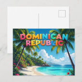 Dominikanische Republik Erinnerung Postkarte (Vorne/Hinten)
