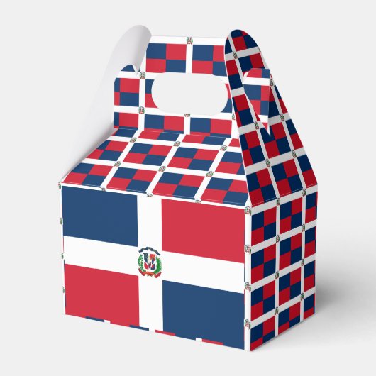 Dominikanische Republik - Fahne Geschenkschachtel (Rückseite)