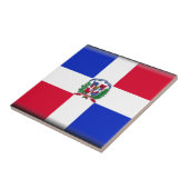 Dominikanische Republik-Flagge Fliese (Seite)