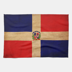 Dominikanische Republik-Flagge Geschirrtuch