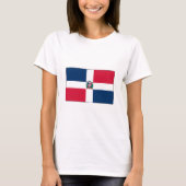 Dominikanische Republik FLAGGE International T-Shirt (Vorderseite)