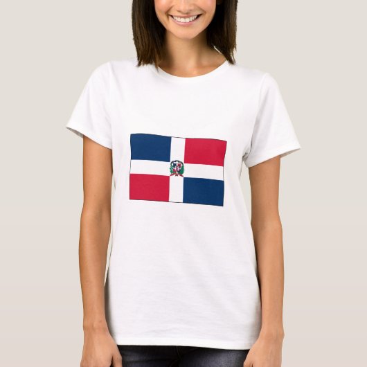 Dominikanische Republik FLAGGE International T-Shirt (Vorderseite)