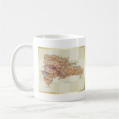 Dominikanische Republik-Flagge + Karten-Tasse Kaffeetasse (Links)