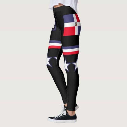 Dominikanische Republik-Flagge Leggings (Links)