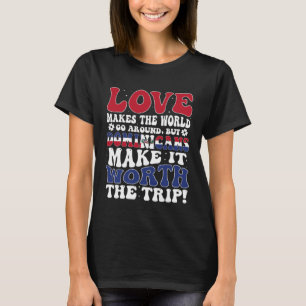 Dominikanische Republik Flagge Männer & Frauen Süß T-Shirt