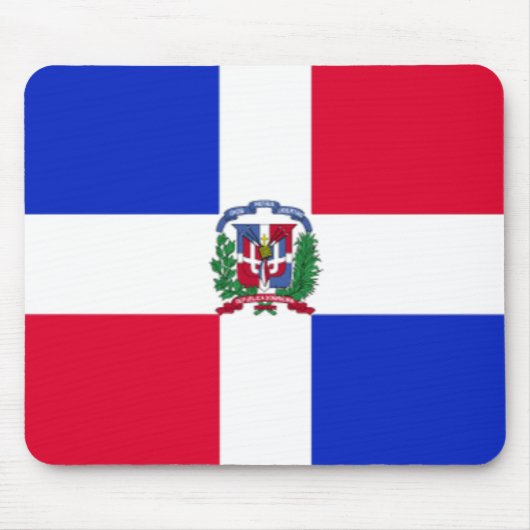 Dominikanische Republik-Flagge Mousepad (Vorne)