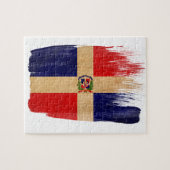 Dominikanische Republik-Flagge Puzzle (Horizontal)