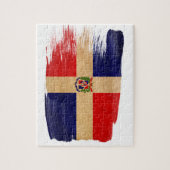 Dominikanische Republik-Flagge Puzzle (Vertikal)