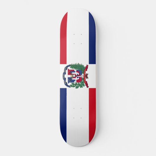 Dominikanische Republik-Flagge Skateboard (Vorderseite)