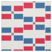 Dominikanische Republik-Flagge Stoff (Muster)