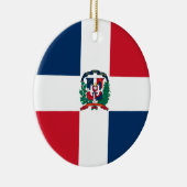 Dominikanische Republik-Flaggen-Verzierung Keramikornament (Rechts)