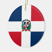 Dominikanische Republik-Flaggen-Verzierung Keramikornament (Links)