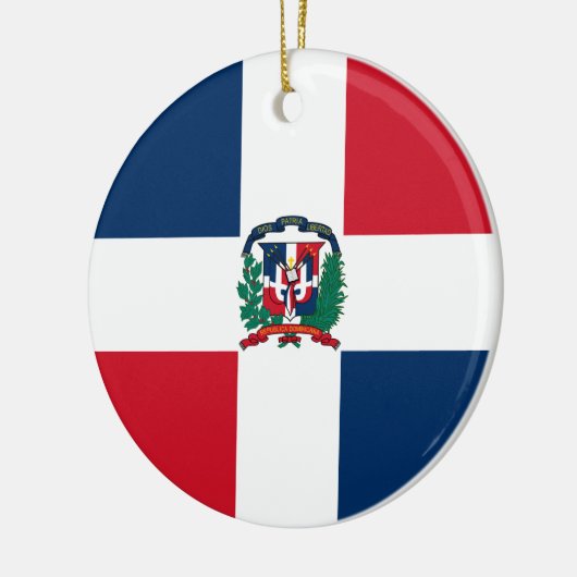 Dominikanische Republik-Flaggen-Verzierung Keramikornament (Links)
