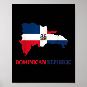 Dominikanische Republik Flaggenreise Souvenir Domi Poster