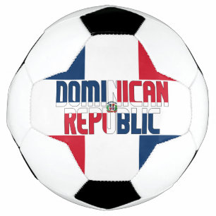 Dominikanische Republik Flaggentricolor Patriotic  Fußball
