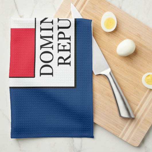 Dominikanische Republik Geschirrtuch (Viertel Falte)