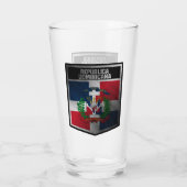 Dominikanische Republik Glas (Rückseite)
