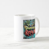 Dominikanische Republik Graffiti Vibes: Island Str Kaffeetasse (VorderseiteRechts)