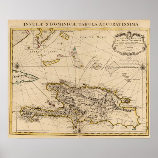 Dominikanische Republik, Haiti, Westindien Poster (Vorne)