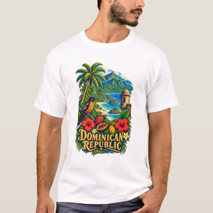 Dominikanische Republik Heritage Karibik T-Shirt