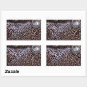 Dominikanische Republik Kaffeebär Rechteckiger Aufkleber (Blatt)