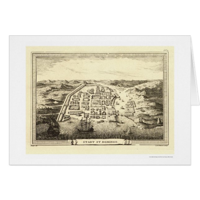 Dominikanische Republik-Karte durch C.F. Fritzsch (Vorderseite (Horizontal))